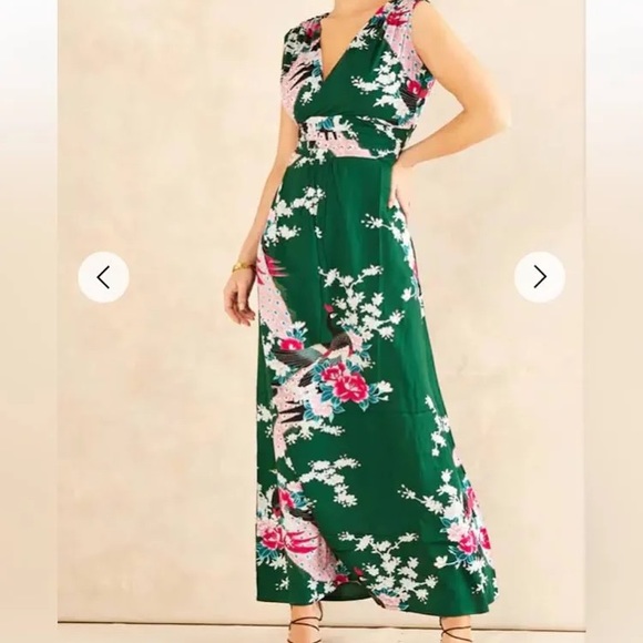 Green Peacock ModCloth Ruby Rocks Martini Maxi Dress - Picture 9 of 9